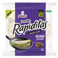 Tortillas con Linaza y Chía Rapiditas 10un