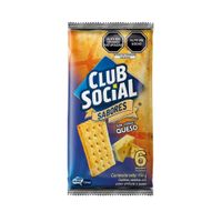 Sixpack Galletas Club Social Queso 24g