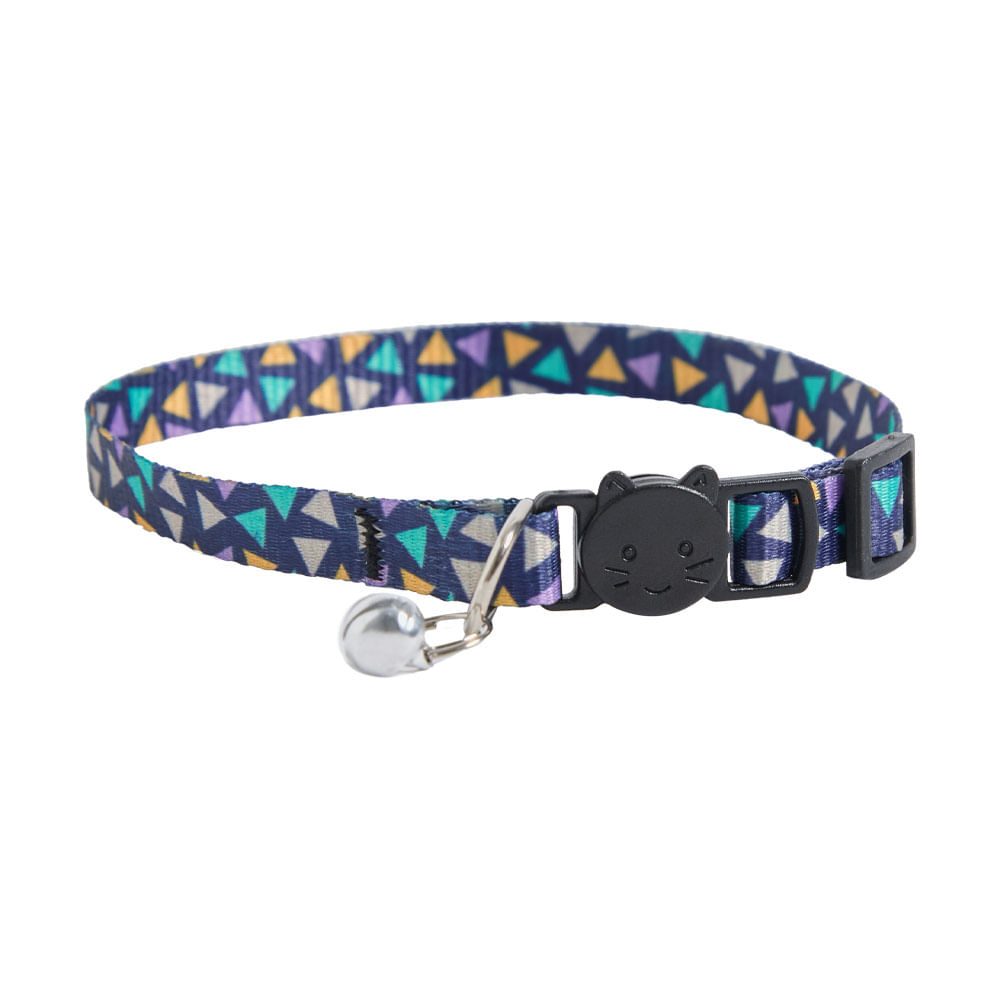 Collar Gato Pet's Fun Poliéster Triángulos