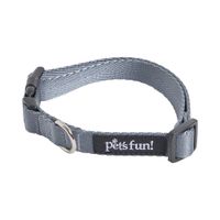 Collar Perro Pet's Fun Poliéster Talla S Gris