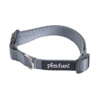 Collar Perro Pet's Fun Poliéster Talla L Gris