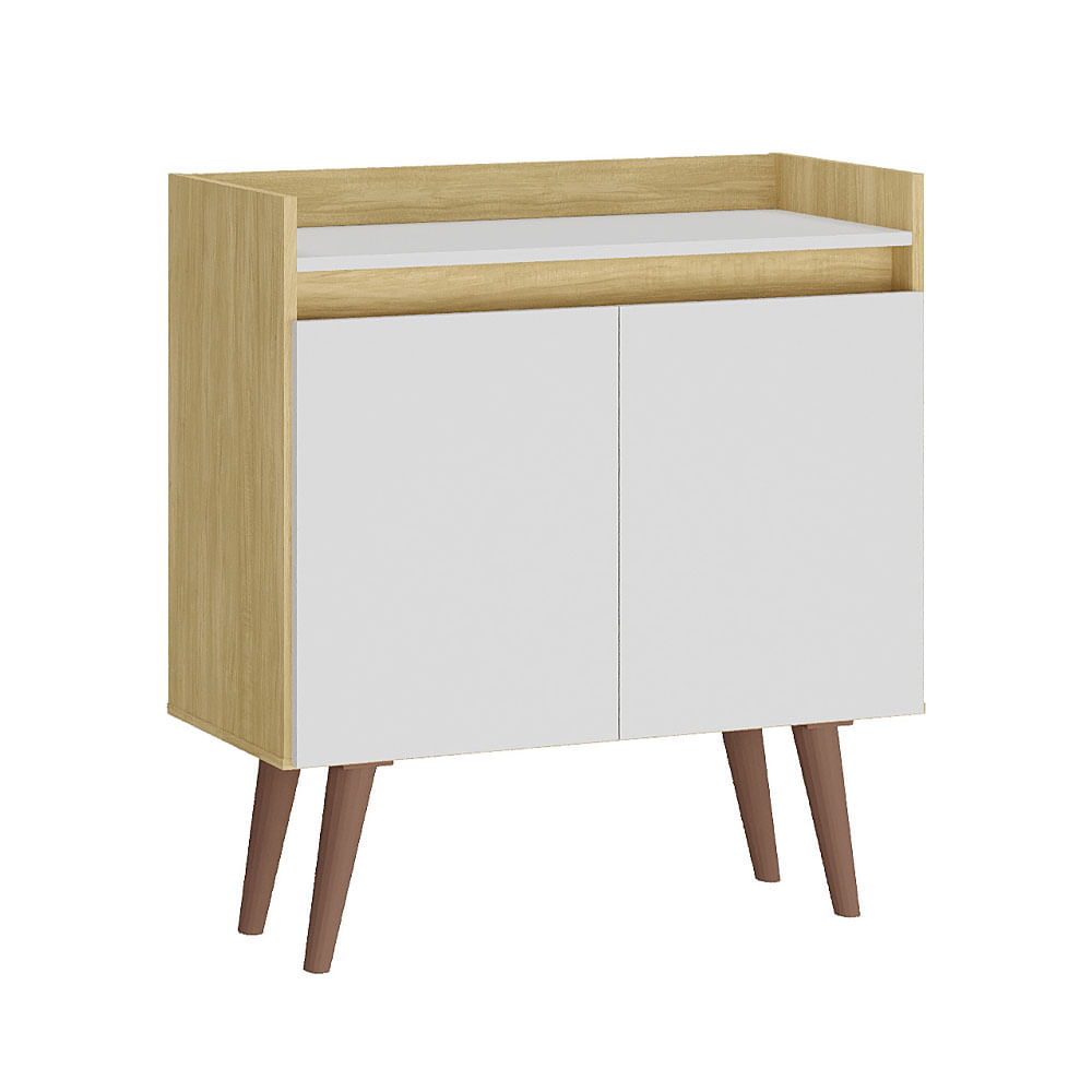 Buffet 2 Puertas M+Design Napa 80x38x76cm Blanco Wood