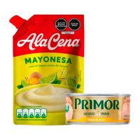 Mayonesa AlaCena 850g + Filete de Atún en Aceite Primor 140g