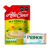Mayonesa AlaCena 850g + Filete de Atún en Agua Primor 140g