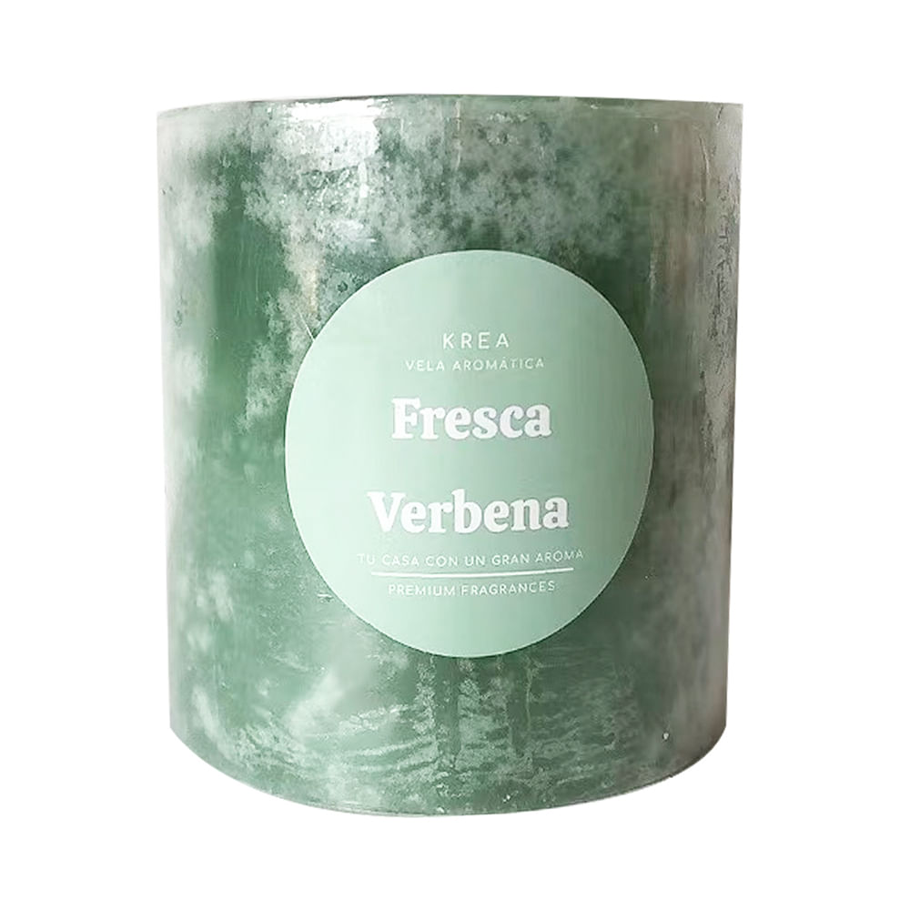 Vela Krea Pilar Rustica 7cm Aqua