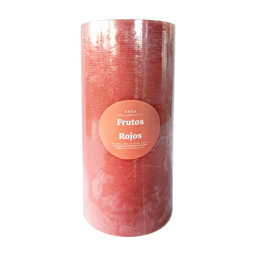 Vela Krea Pilar 15cm Rojo