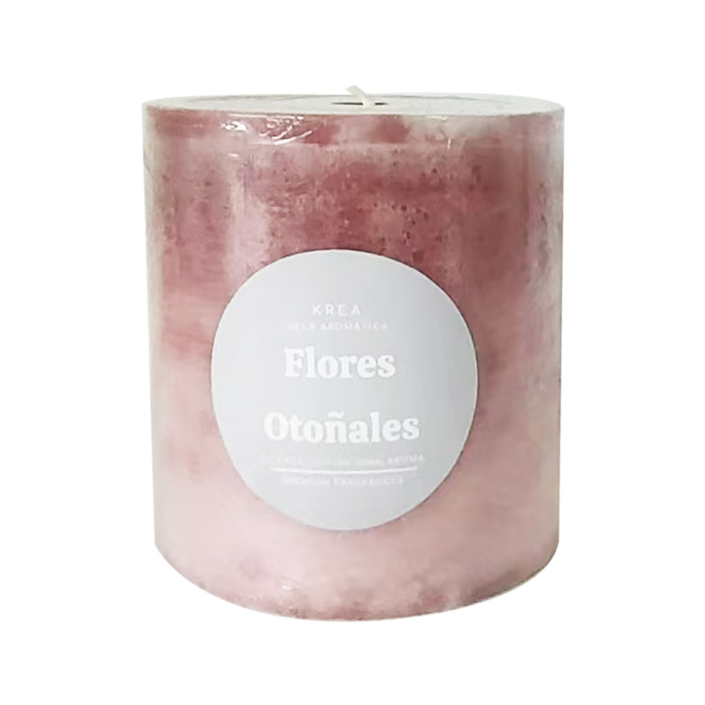 Vela Krea Pilar Rustica 7cm Lila