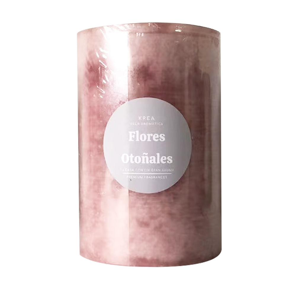 Vela Krea Pilar Rustica 10cm Lila