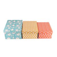 Set 3 Cajas Cartón Krea Rectangular