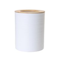 Basurero Krea Plástico Bambú Blanco