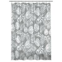 Cortina de Baño Krea PVC con Ganchos Hojas