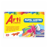 Papel Lustre Arti Creativo Block x20Hojas
