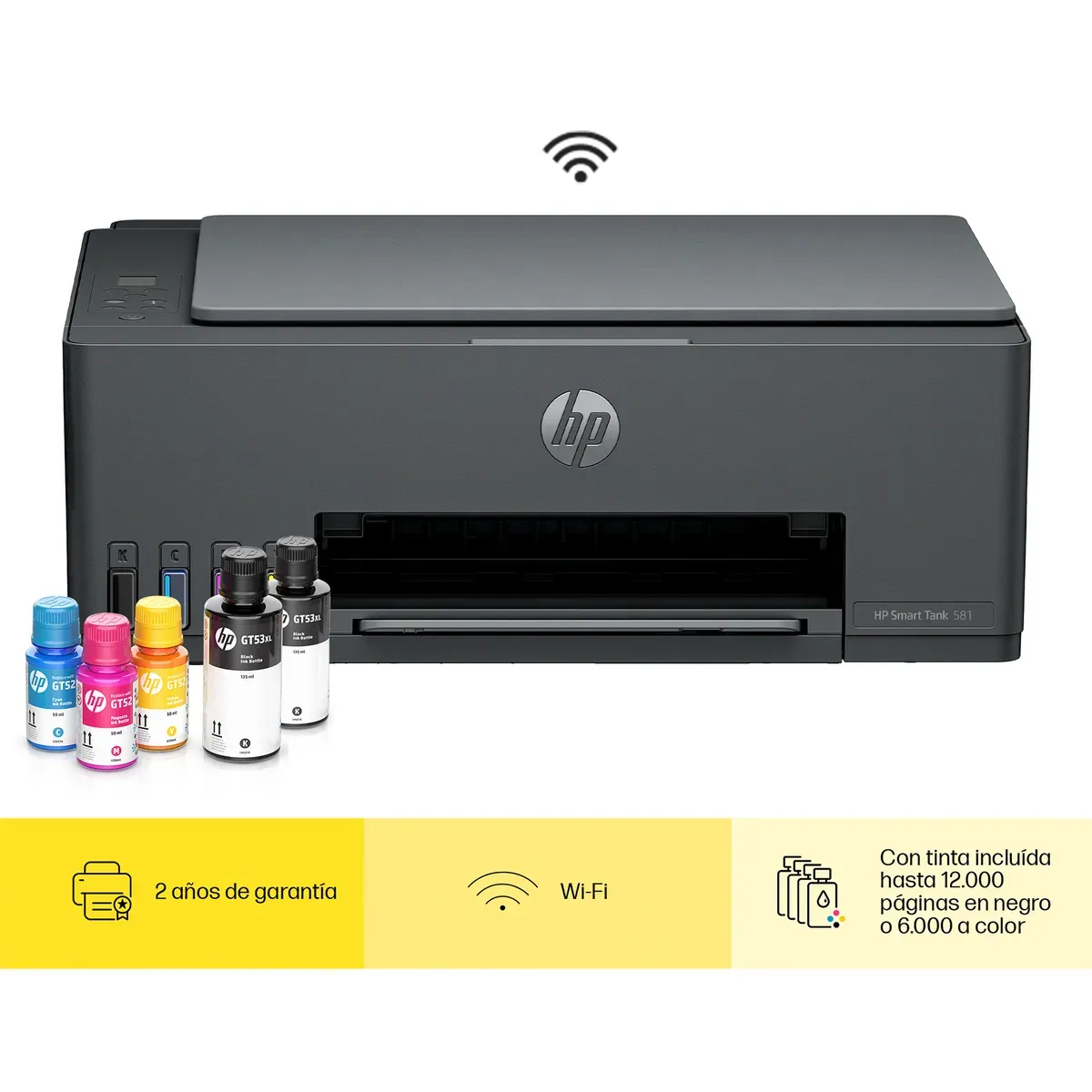 Impresora Multifuncional HP Smart Tank 581 All-In-One Printer