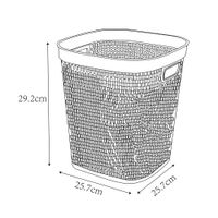 Papelero Asas Textura Gris 12L