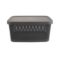 Caja Krea Plastica Textura Panal Gris 6.2L