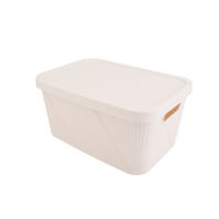 Caja Krea Plastica Textura Geometrica 10L Arena