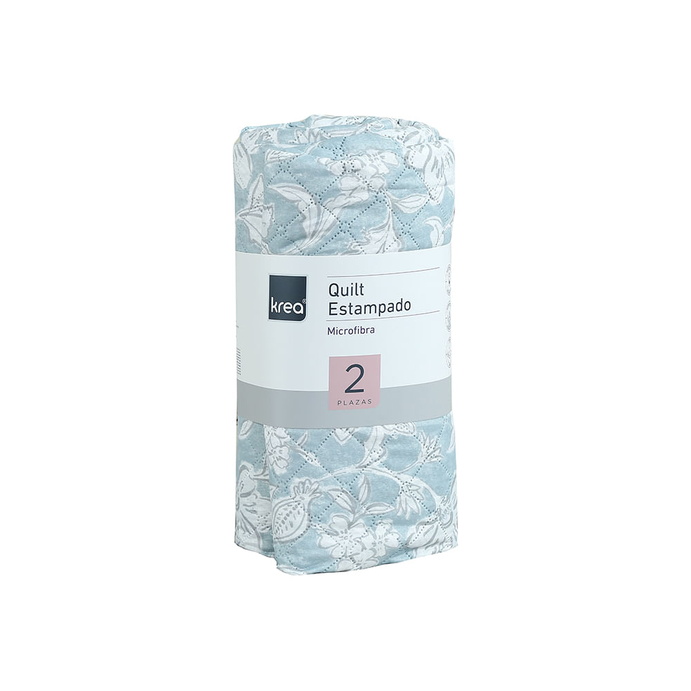 Quilt Estampado Krea 2 Plazas Microfibra Surtido Mándala Flor