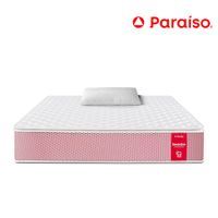 Colchón Paraíso Medallón Ergonómico 1.5 Plazas + 1 Almohada + Protector