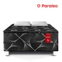 Cama Super Star Negro Queen Size