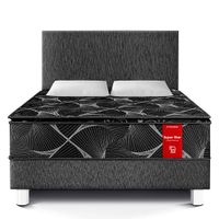 Dormitorio Paraíso Super Star Negro 2 Plazas