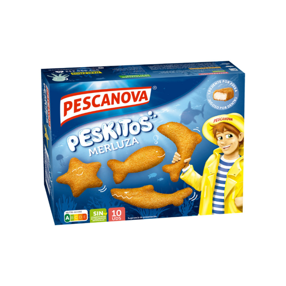 Empanizados de Merluza Congelados Pescanova Peskitos 320g