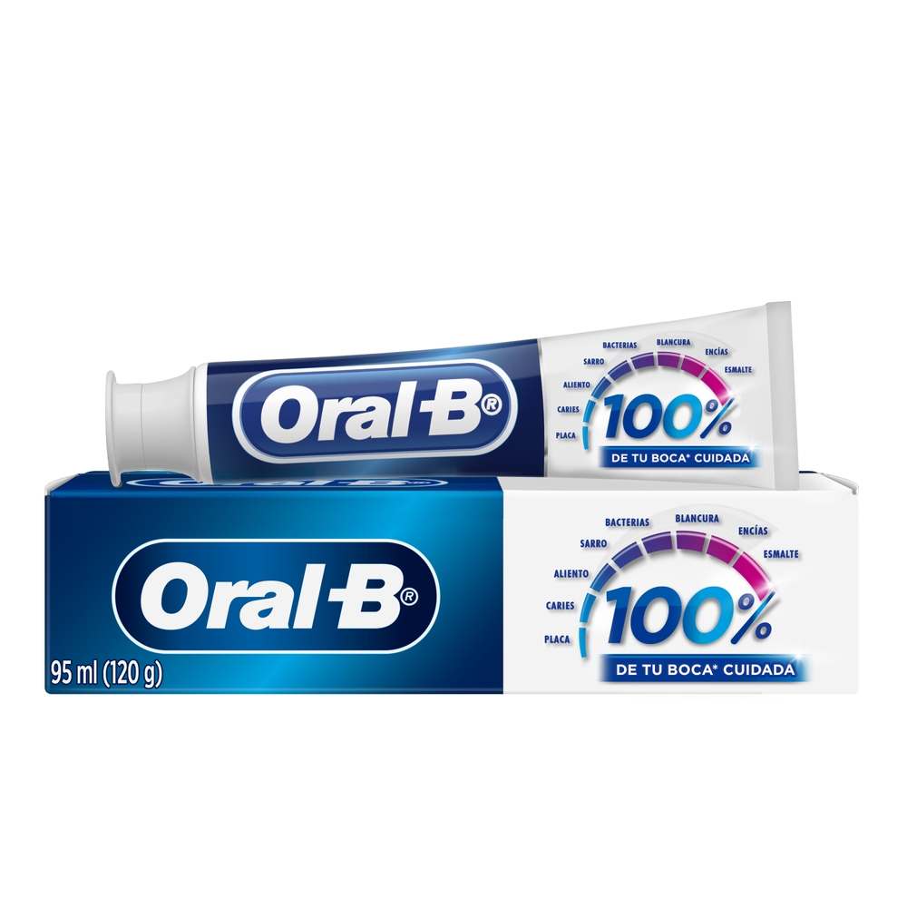 Pasta de Dientes Oral B 100% Boca Cuidada 95ml