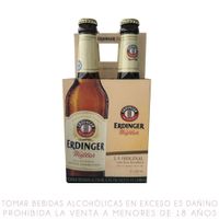 Fourpack Cerveza Erdinger Weissbier Botella 330ml
