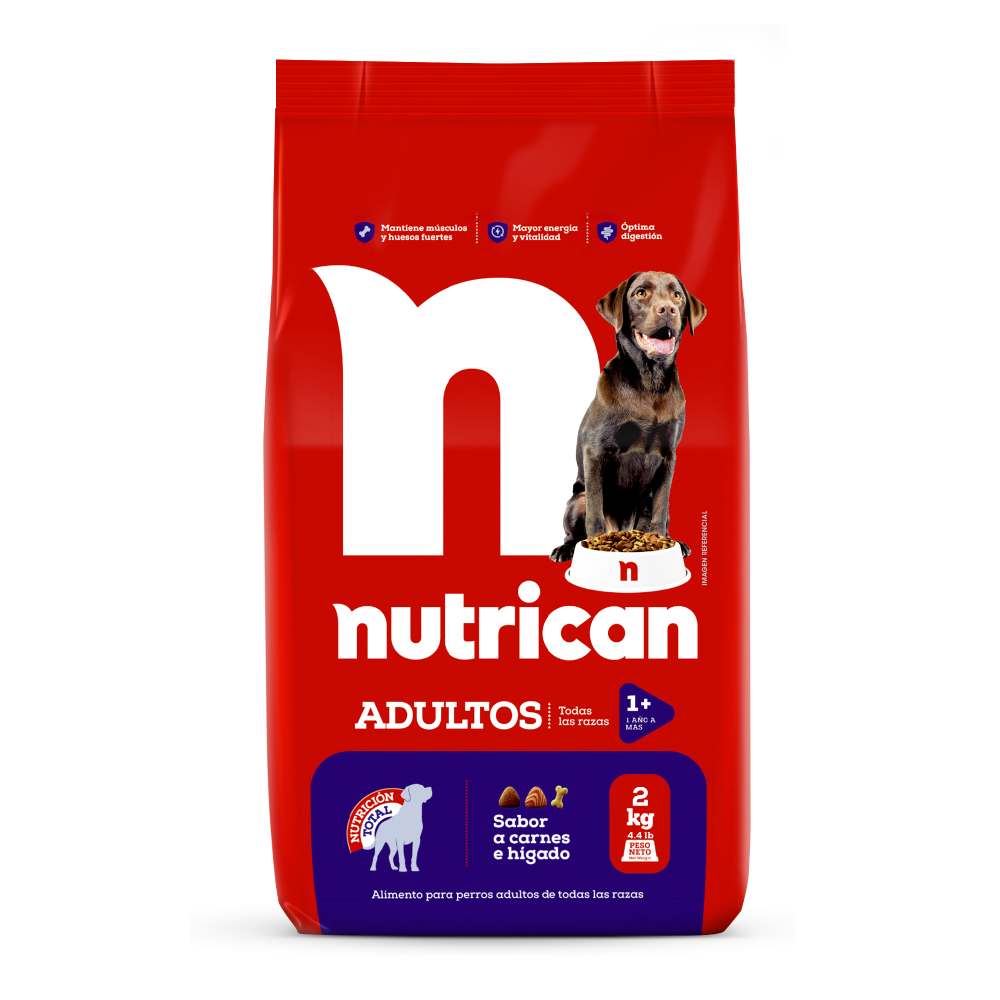 Nutrican Nutrición Total Adultos Sabor a Carnes e Hígados 2Kg