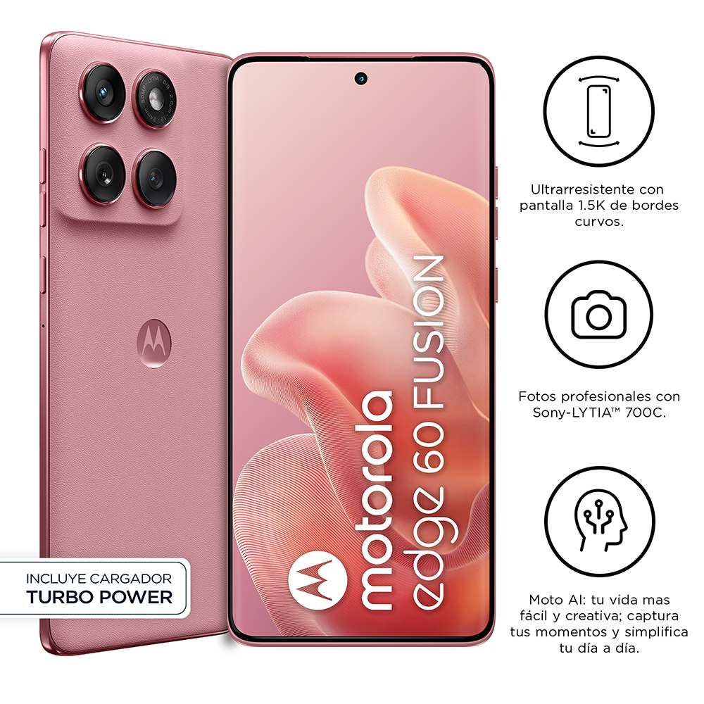 Smartphone Motorola Edge 60 Fusion 8+256GB Rosa
