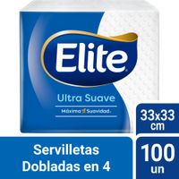 Servilletas Dobladas en 4 Elite Paquete 100 Unidades