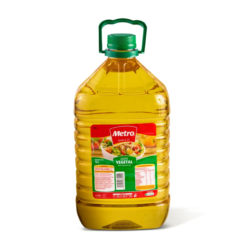 Aceite Vegetal Metro 5L