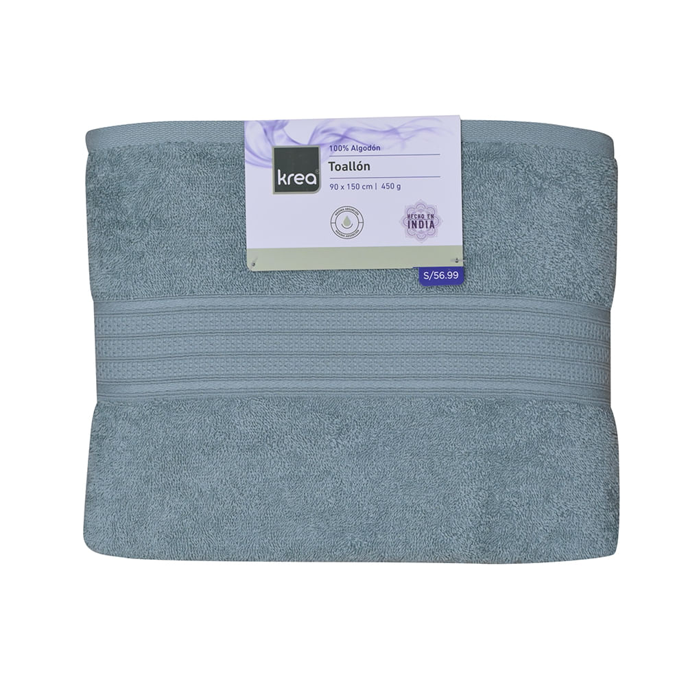 Toallon Krea 90x150cm 450gsm Aqua