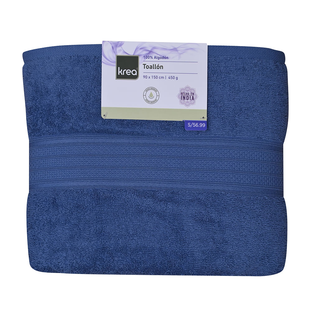 Toallon Krea 90x150cm 450gsm Azul