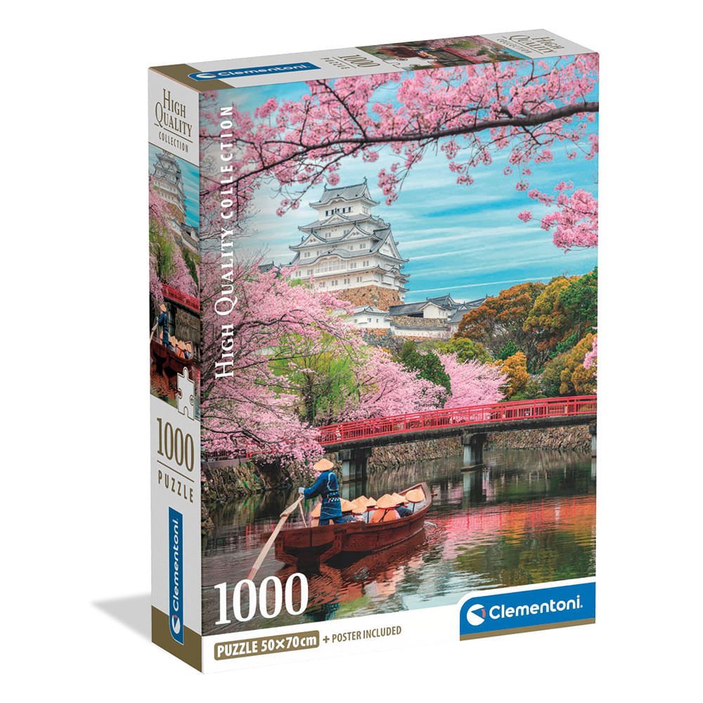 Rompecabeza Clementoni 1000 pzs Castillo Himeji Japón