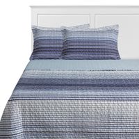 Cubrecama Estampado Krea 2 Plazas Microfibra Tartán Azul