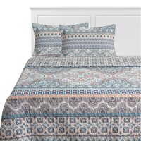 Cubrecama Estampado Krea King Plaza Microfibra Flor de Lis