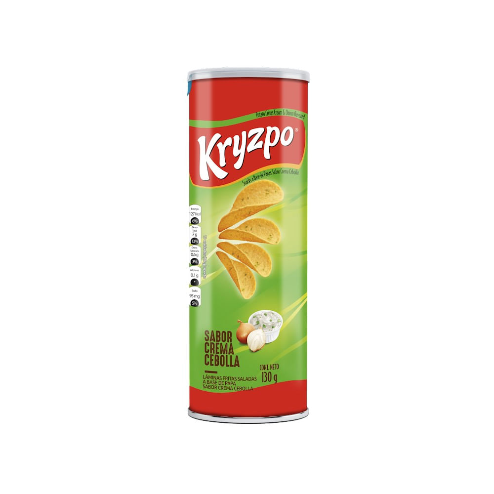 Papas Kryzpo Sabor Crema Cebolla 130g