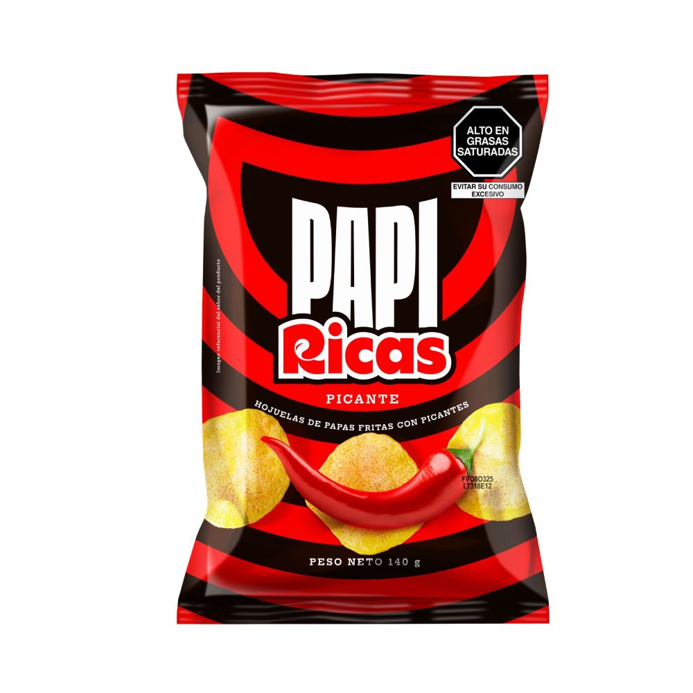Papas en Hojuelas Papi Ricas Picante 140g