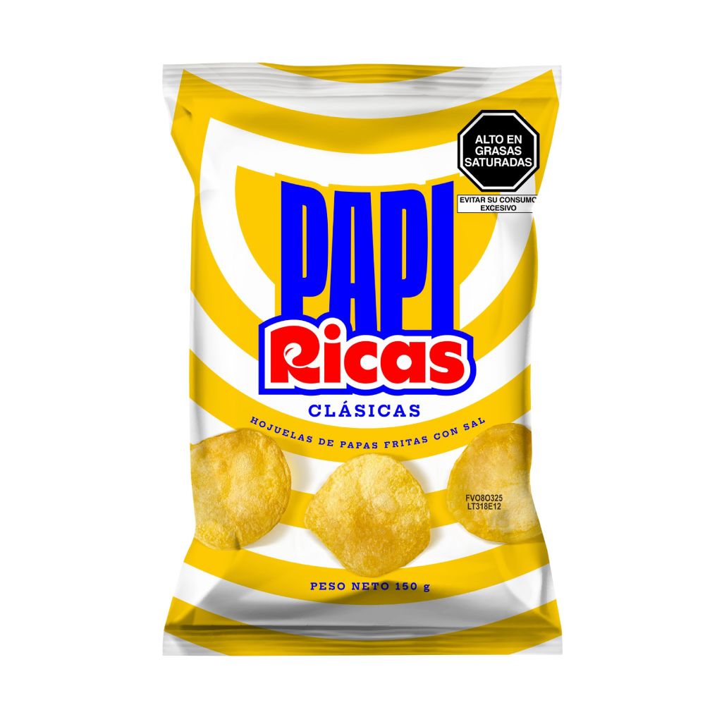 Papas en Hojuelas Papi Ricas Natural 150g