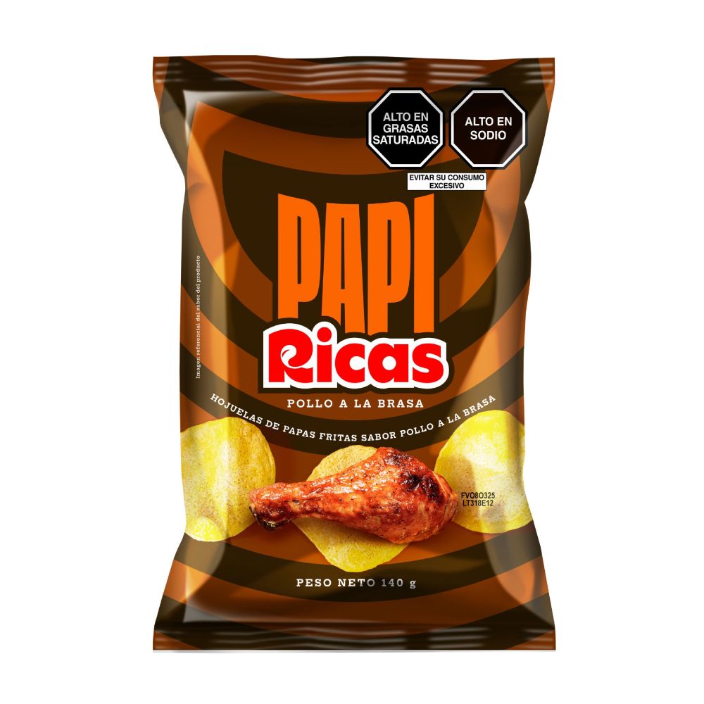 Papas en Hojuelas Papi Ricas Pollo Brasa 140g