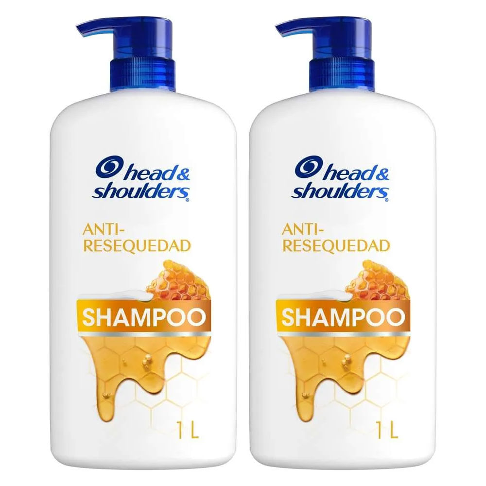 Twopack Shampoo Head & Shoulders Anti Resequedad 1L