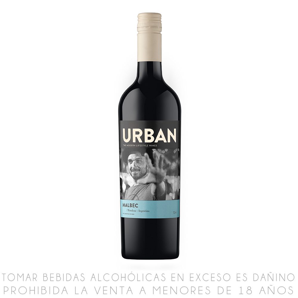 Vino Tinto Malbec Urban Botella 750ml