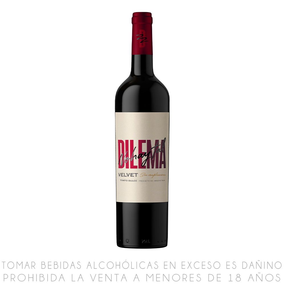 Vino Tinto Blend Dilema Velvet Botella 750ml