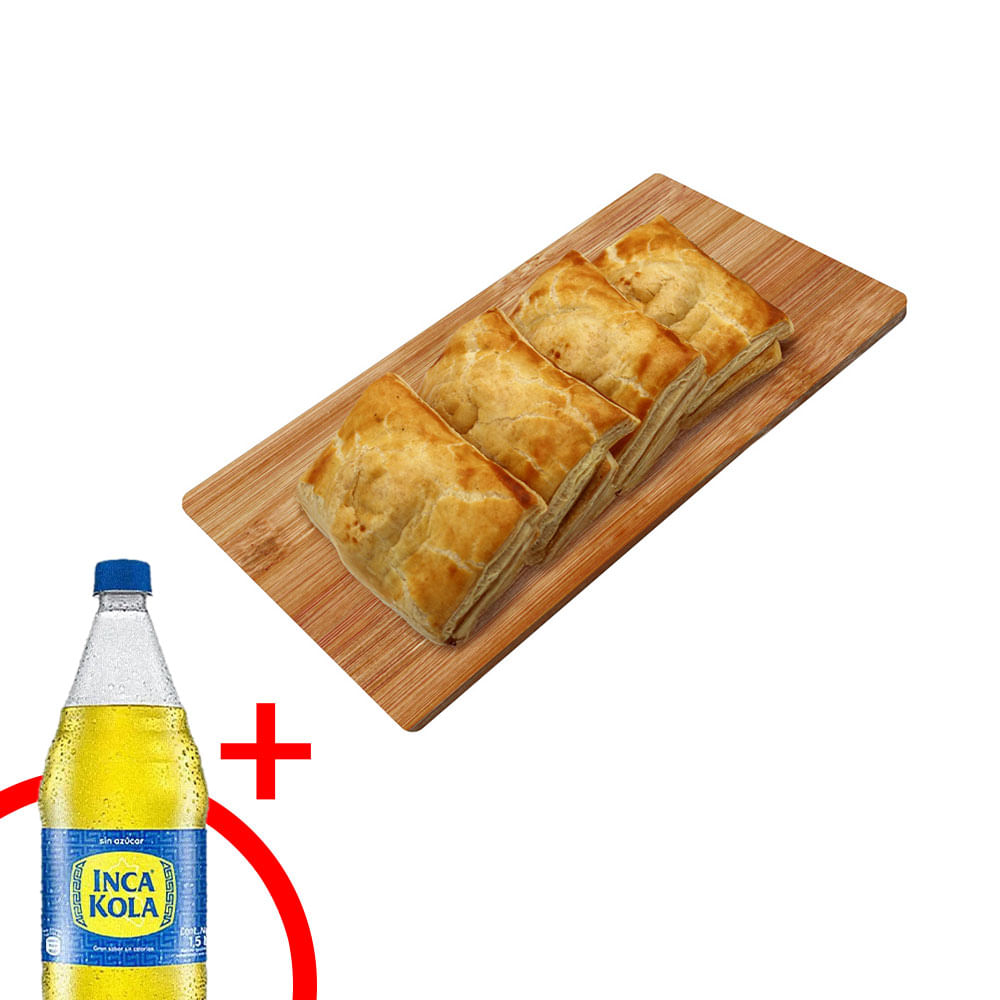 Combo 4un Empanada Mixta + Gasoesa Botella 1.5L