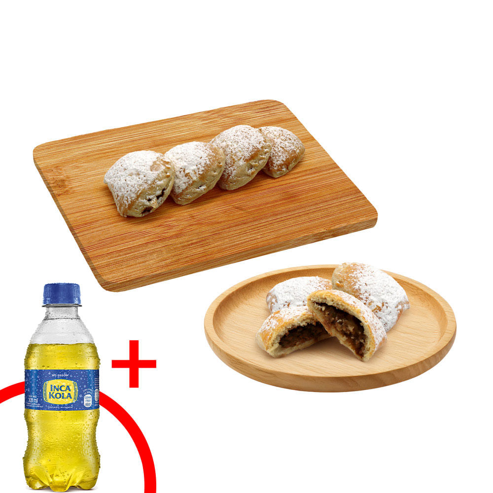 Combo 4un Empanada Cocktail de Carne + Gaseosa Botella 300ml