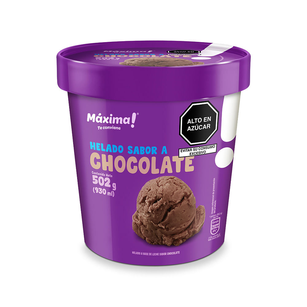 Helado Máxima Sabor Chocolate 930ml
