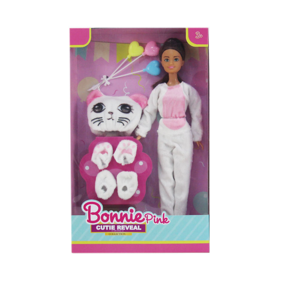 Muñeca Disfraz Gatito Bonnie Pink