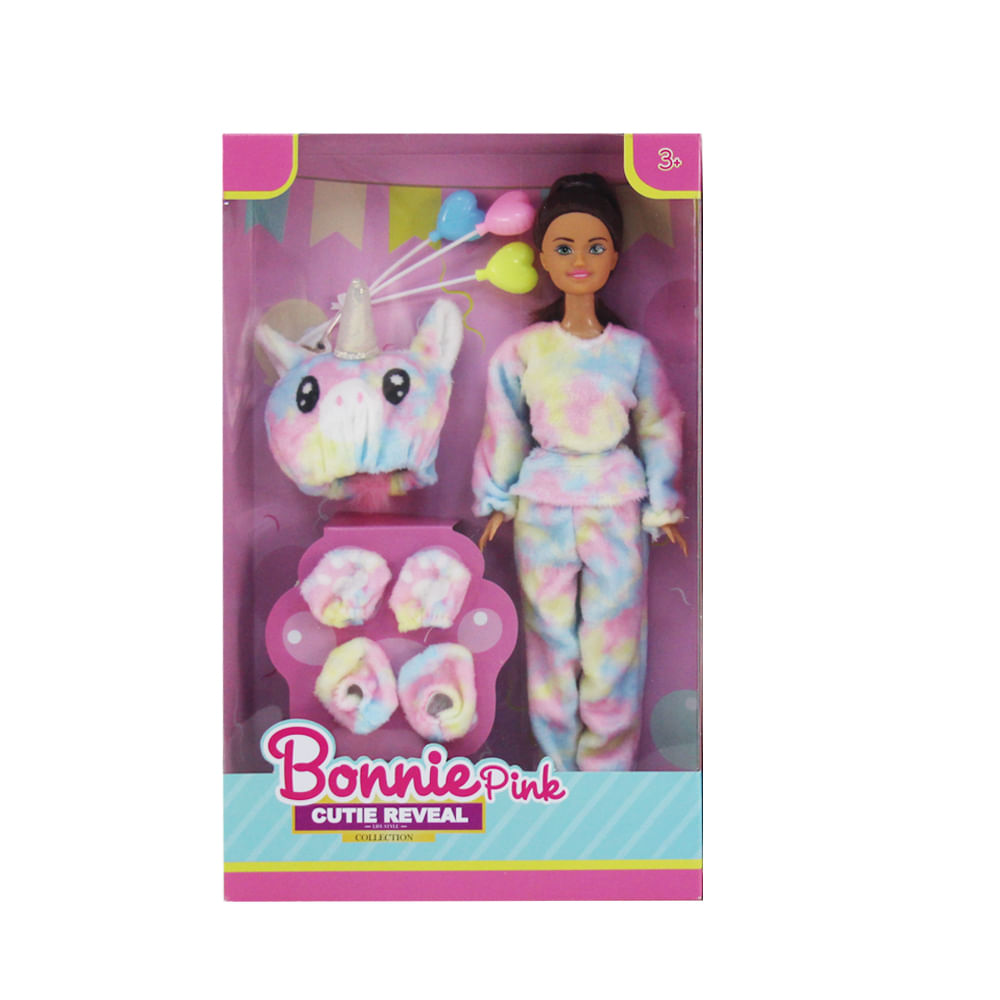 Muñeca Disfraz Unicornio Bonnie Pink