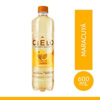 Agua Gasificada con Antioxidantes Cielo Sabor Maracuyá Botella 600ml