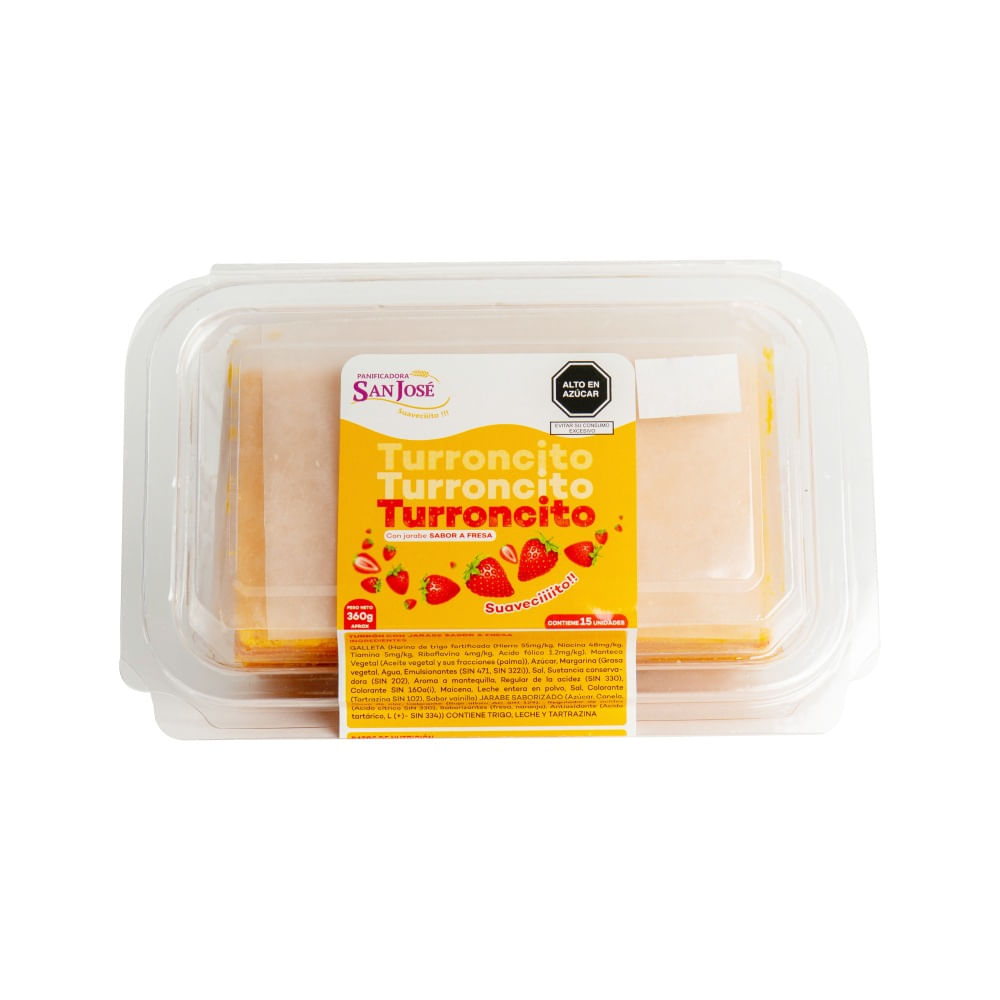 Turroncito con Miel San José Sabor Fresa 360g